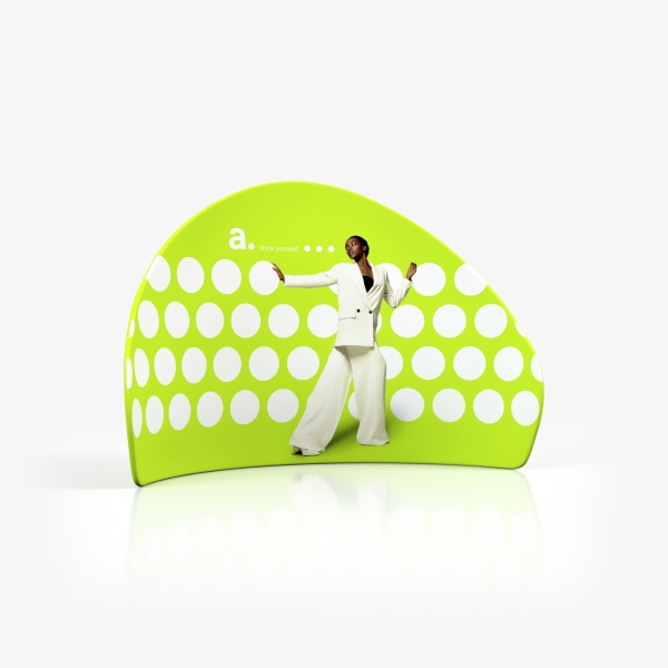 adWall Vario Peak - Buet Reklamevegg med Trykk