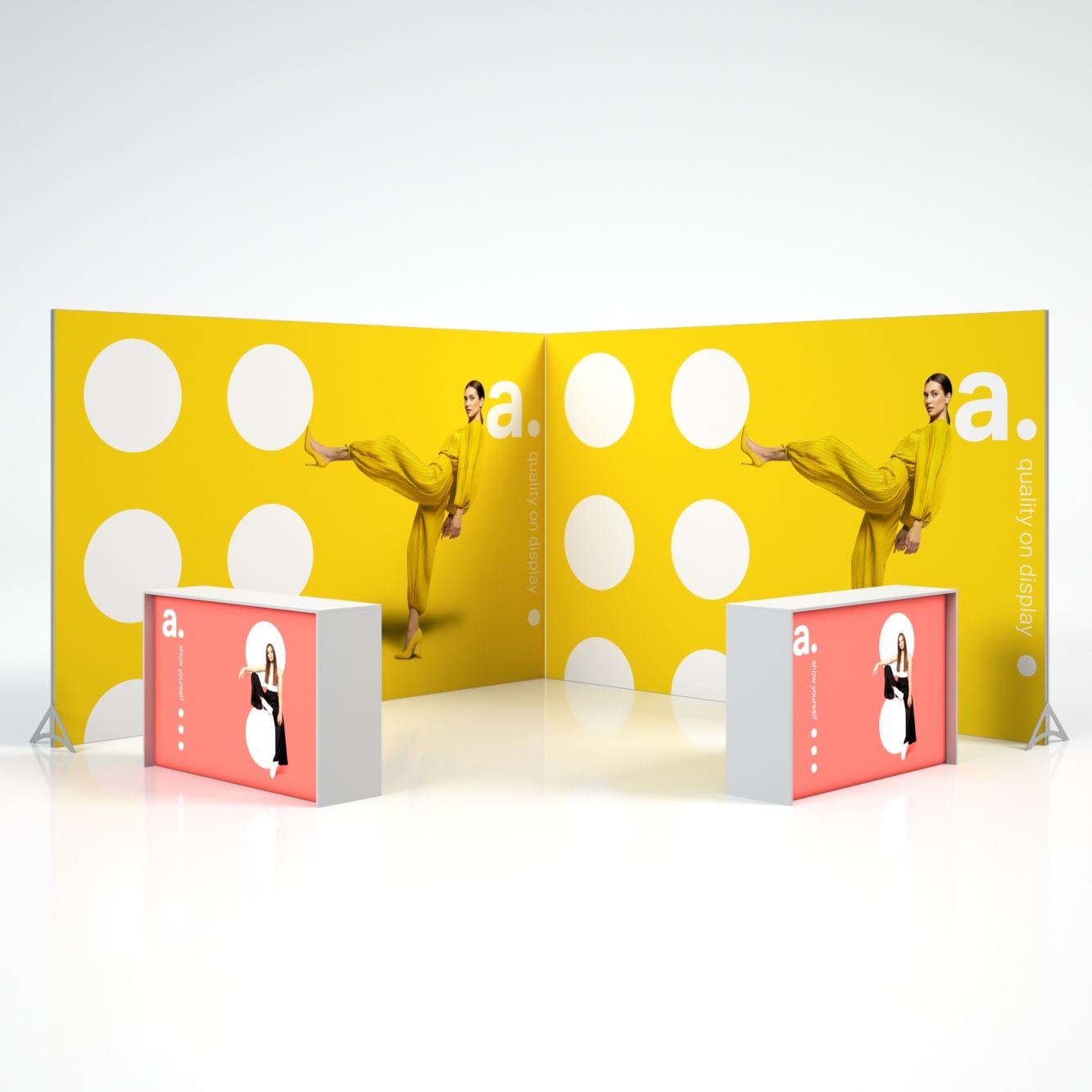 Double DTF trade show set